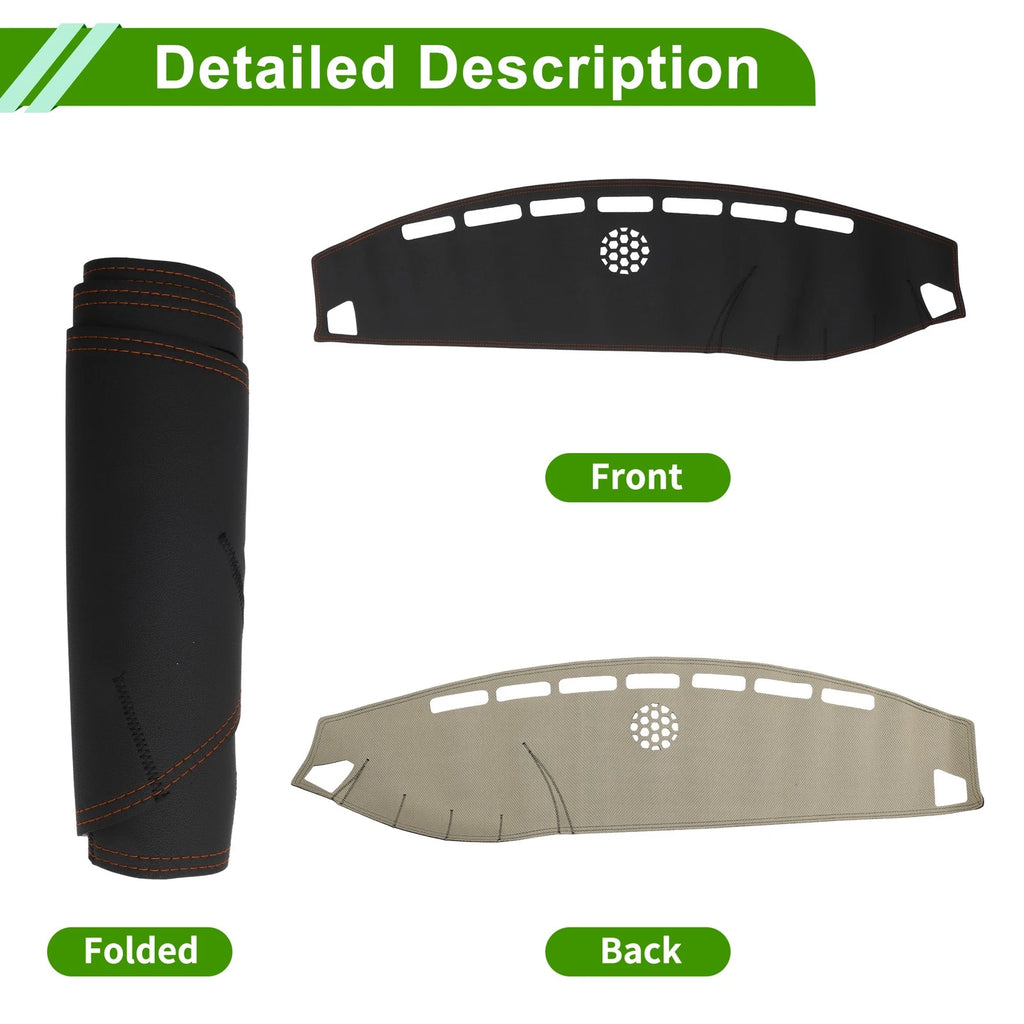 Dashboard Cover for Mazda MX-5 NC (2005–2015) Faux Leather Black Red