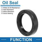 Set of 5 Oil Seal Rotary Shaft Seal for Various Models (25x34x7mm)