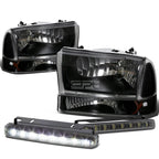 Smoked LED Fog Light Kit for Ford Super Duty (1999–2004)