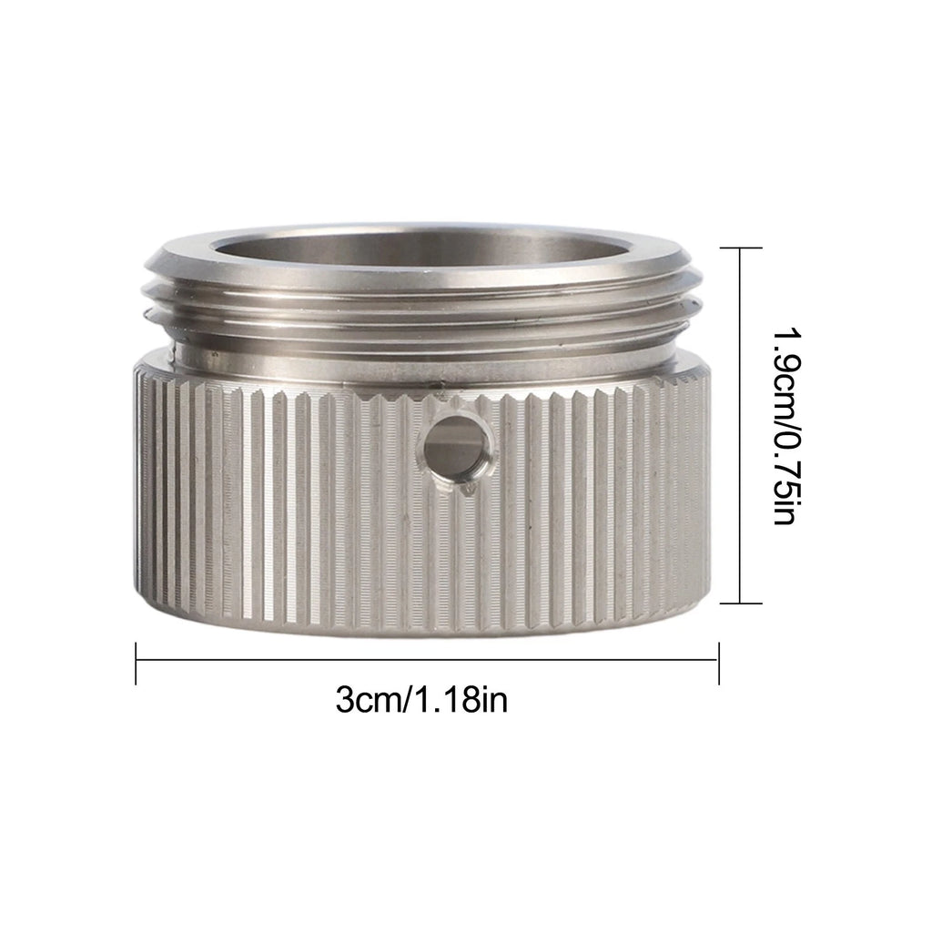 Set of 2 M30 x 1.5 Stainless Steel Radiator Valve Adapters for RA RAV