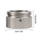 Set of 2 M30 x 1.5 Stainless Steel Radiator Valve Adapters for RA RAV