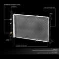 Aluminum Cooling Radiator for Ford Mustang 3.8L/3.9L (1997–2004) DPI 2138