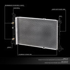 Aluminum Cooling Radiator for Ford Mustang 3.8L/3.9L (1997–2004) DPI 2138