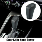 Gear Shift Knob Cover for Honda Accord (2018-2023) - Carbon Fiber Pattern Black
