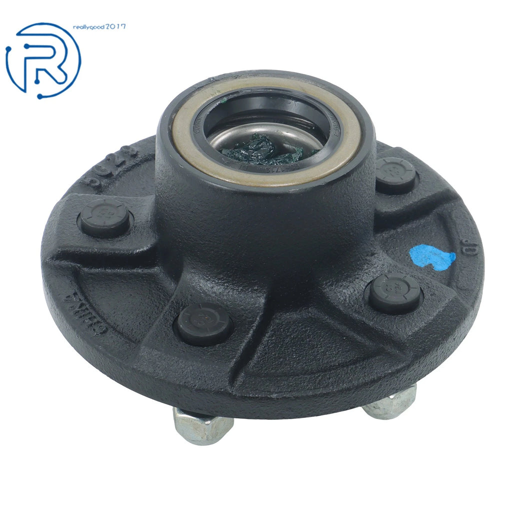 Trailer Hub Assembly & Circle #84 Spindle & Brake Flange for 5 on 4.5" (Pre-Assembled)