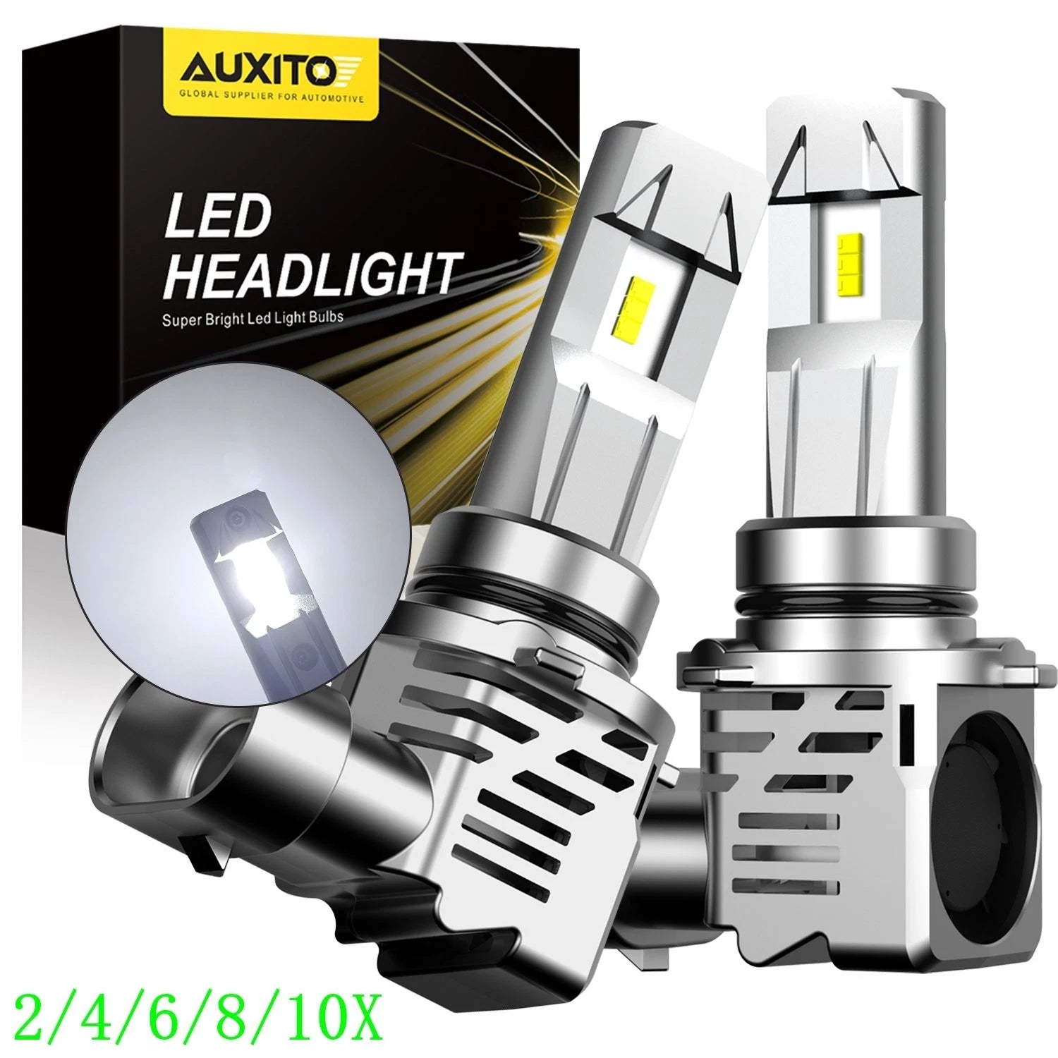 2X 9006 LED Headlight Bulbs for Make Model
