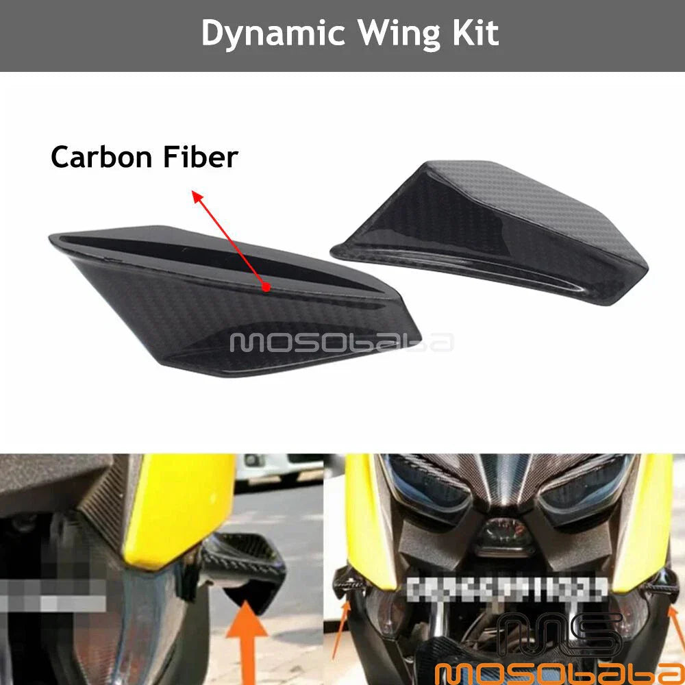 Dynamic Winglet Fairing Fixed Wings Kit for Kawasaki Honda Motorcycle Scooter
