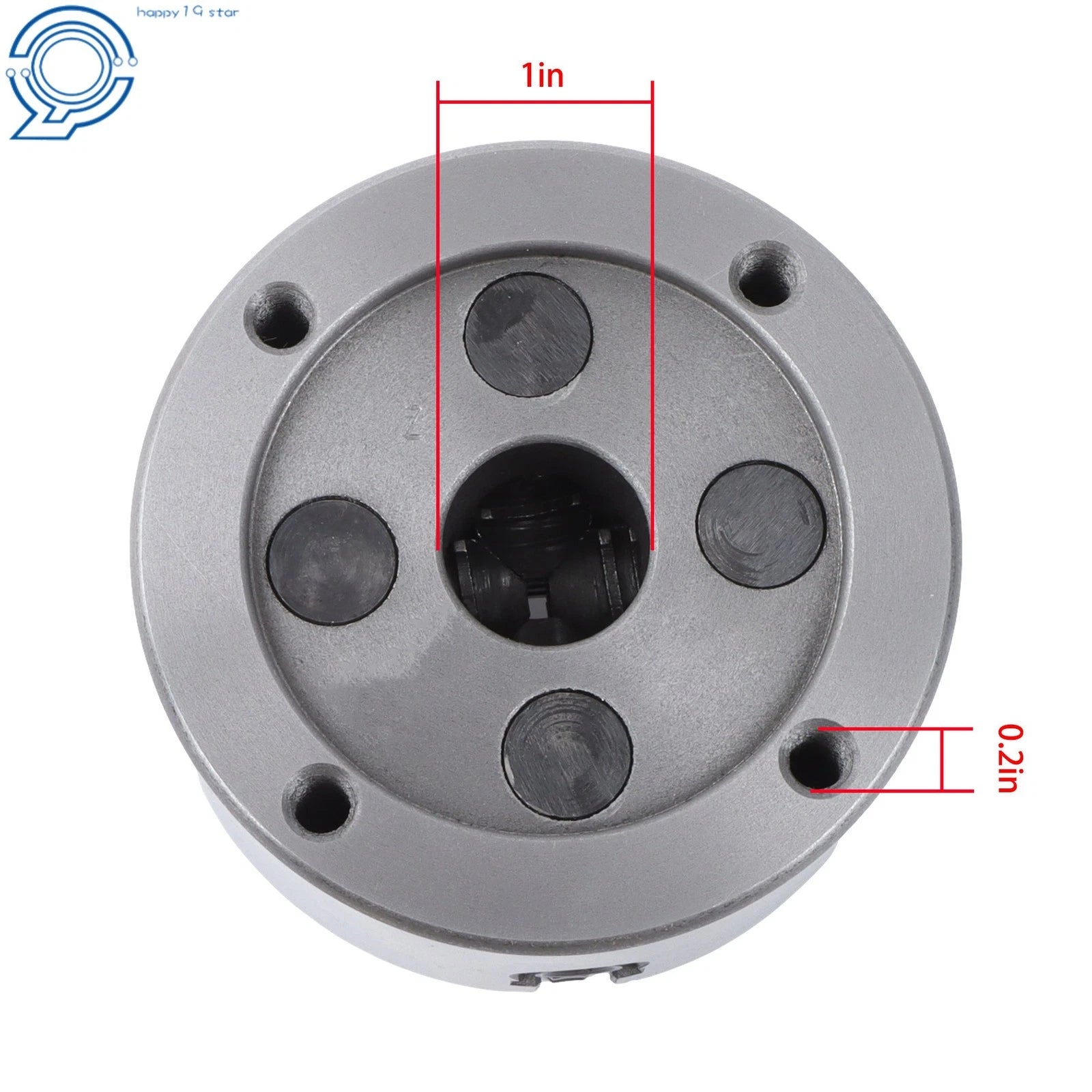 4-Jaw Independent Chuck for Wood Lathe (100mm)