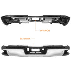 Rear Step Pad Bumper Chrome for Chevy Silverado/GMC Sierra 2500HD/3500HD (2015–2019)