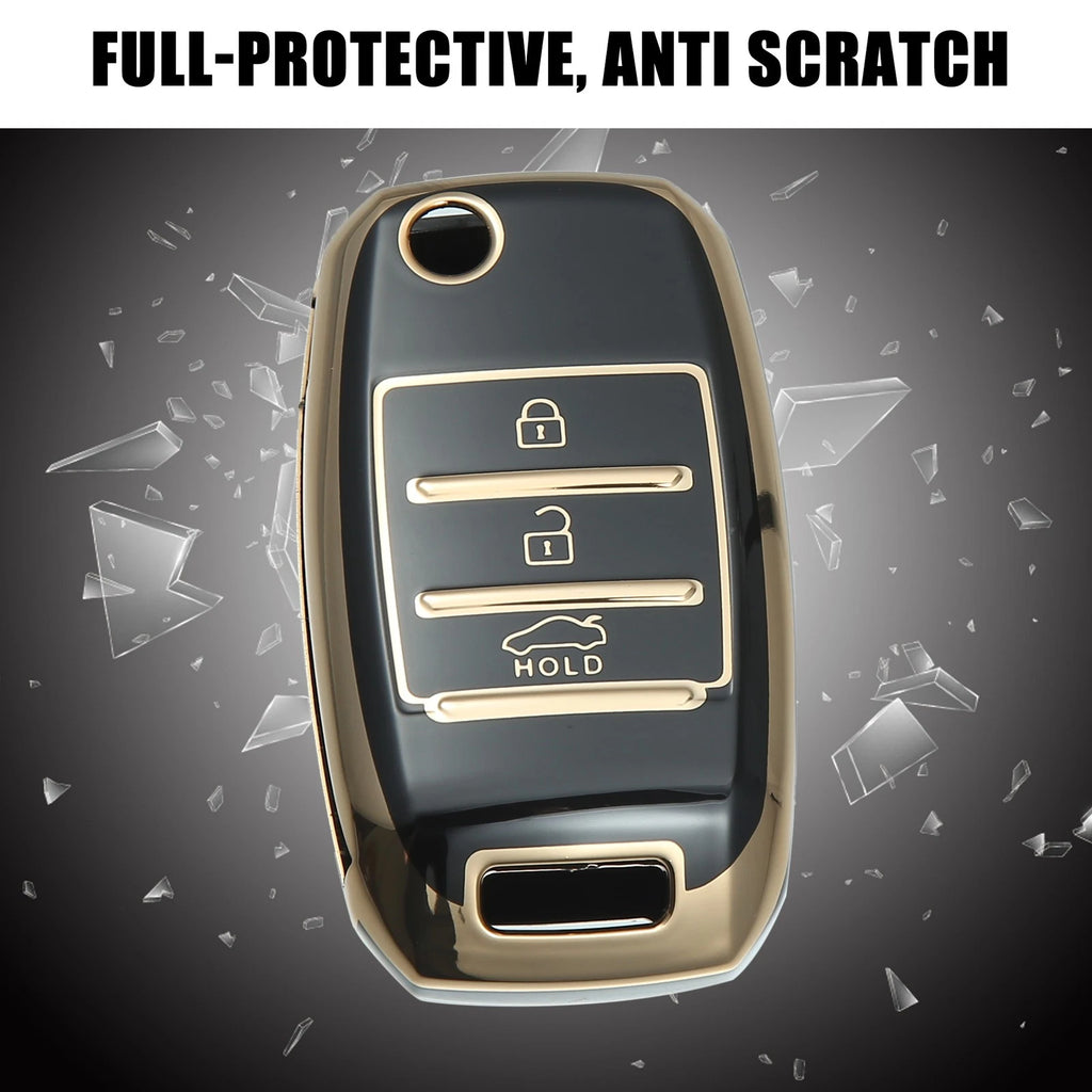 Silicone Smart Key Fob Case Cover for Kia Sorento (2013–2014)