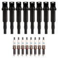 Set of 8 Ignition Coils & NGK Laser Iridium Spark Plugs for BMW F12 650i (2012–2015)