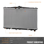 Aluminum Core Radiator DPI-13117 for Lexus RX350 RX450H/Toyota Sienna (2010–2016)
