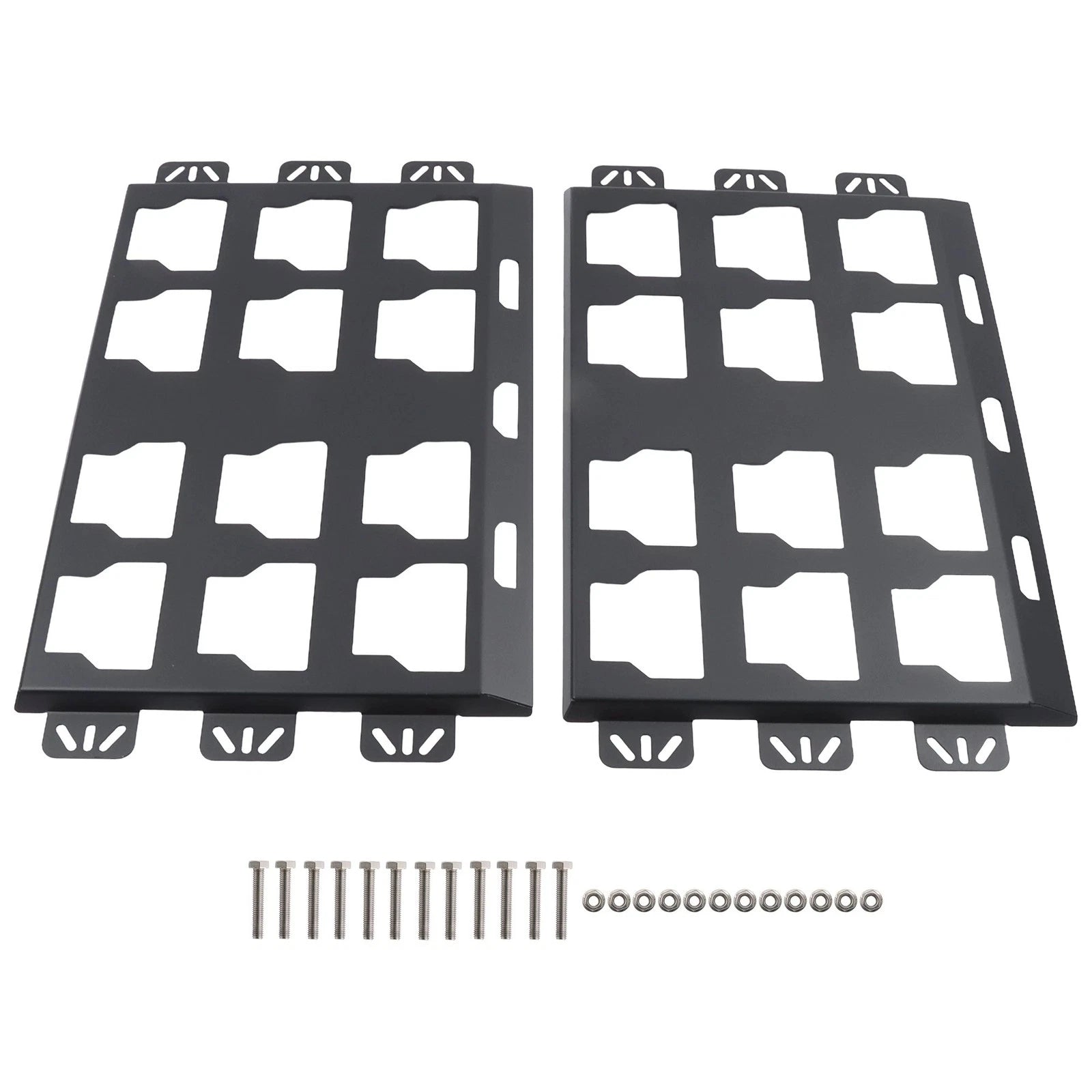 Set of 2 All-Steel Toolbox Fixed Racks for Universal Use (100lbs Capacity)