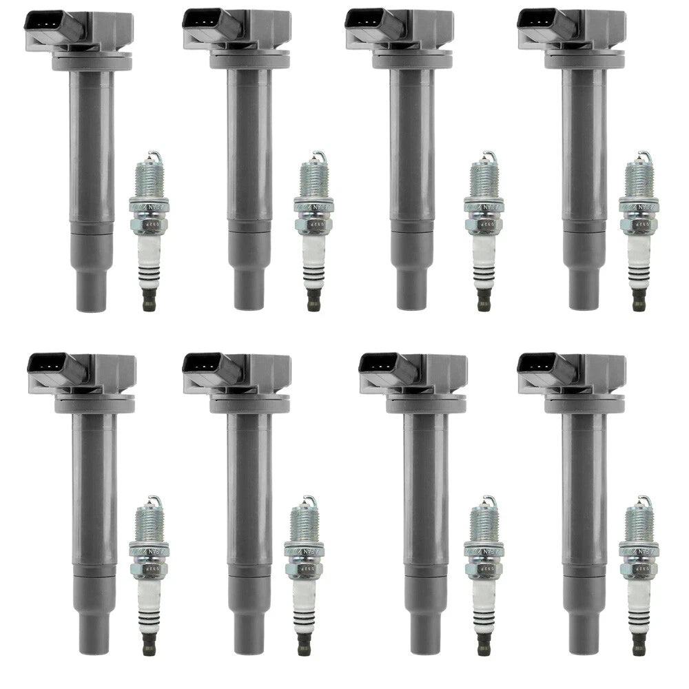 8X Ignition Coils + 8X Spark Plugs for Lexus LX470 GX470 (2003–2007) UF230