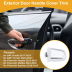 Exterior Door Handle Cover Trim for Chevrolet Malibu (2016–2018) White ABS
