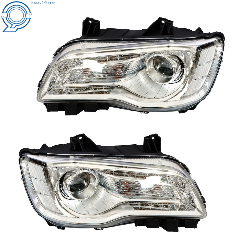 Halogen Headlight Assembly for Chrysler 300 (2018-2023) Driver LH+RH Side