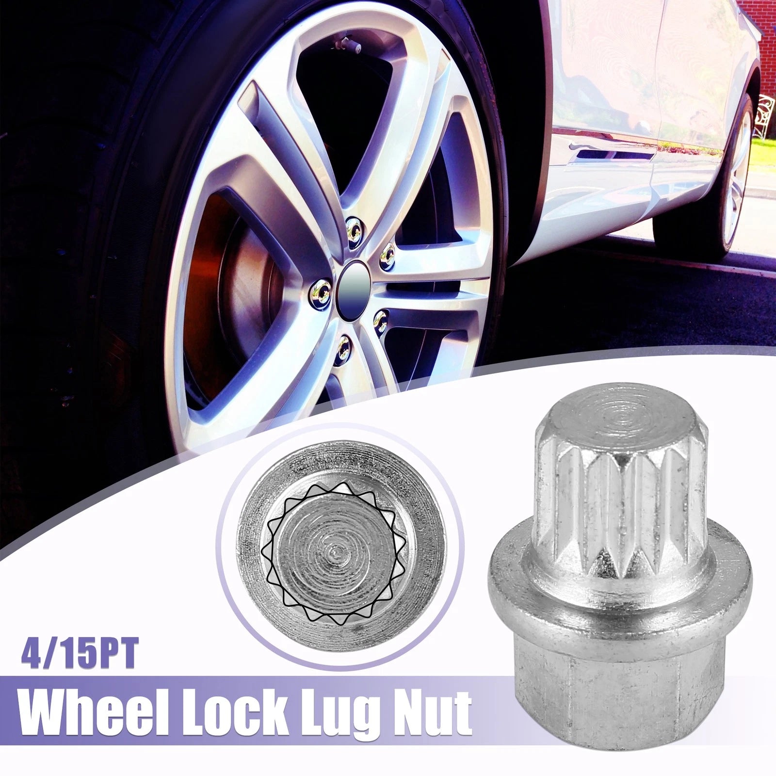 Set of 4 Wheel Lock Lug Nut Removal Keys for VW Audi (2015–2023)