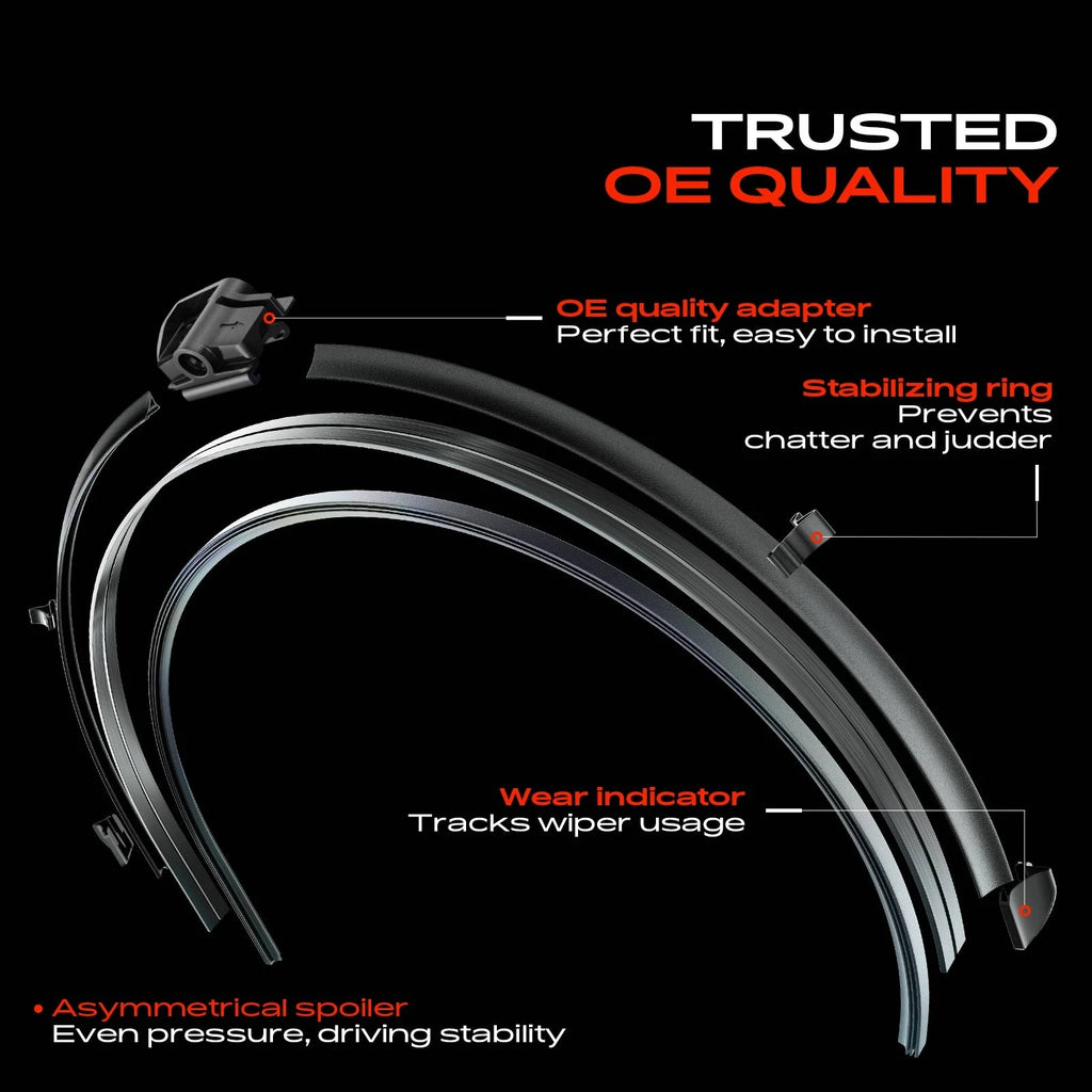 2X Windshield Wiper Blades for BMW i8 (2014-2020)
