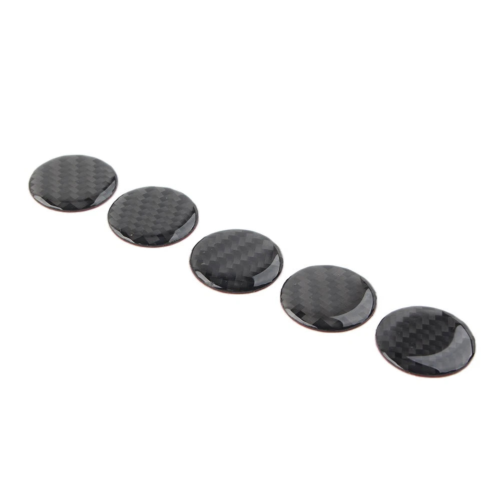 Set of 5 Door Handle Push Button Knobs Cover Trim for Jeep Wrangler JK (2007–2017)