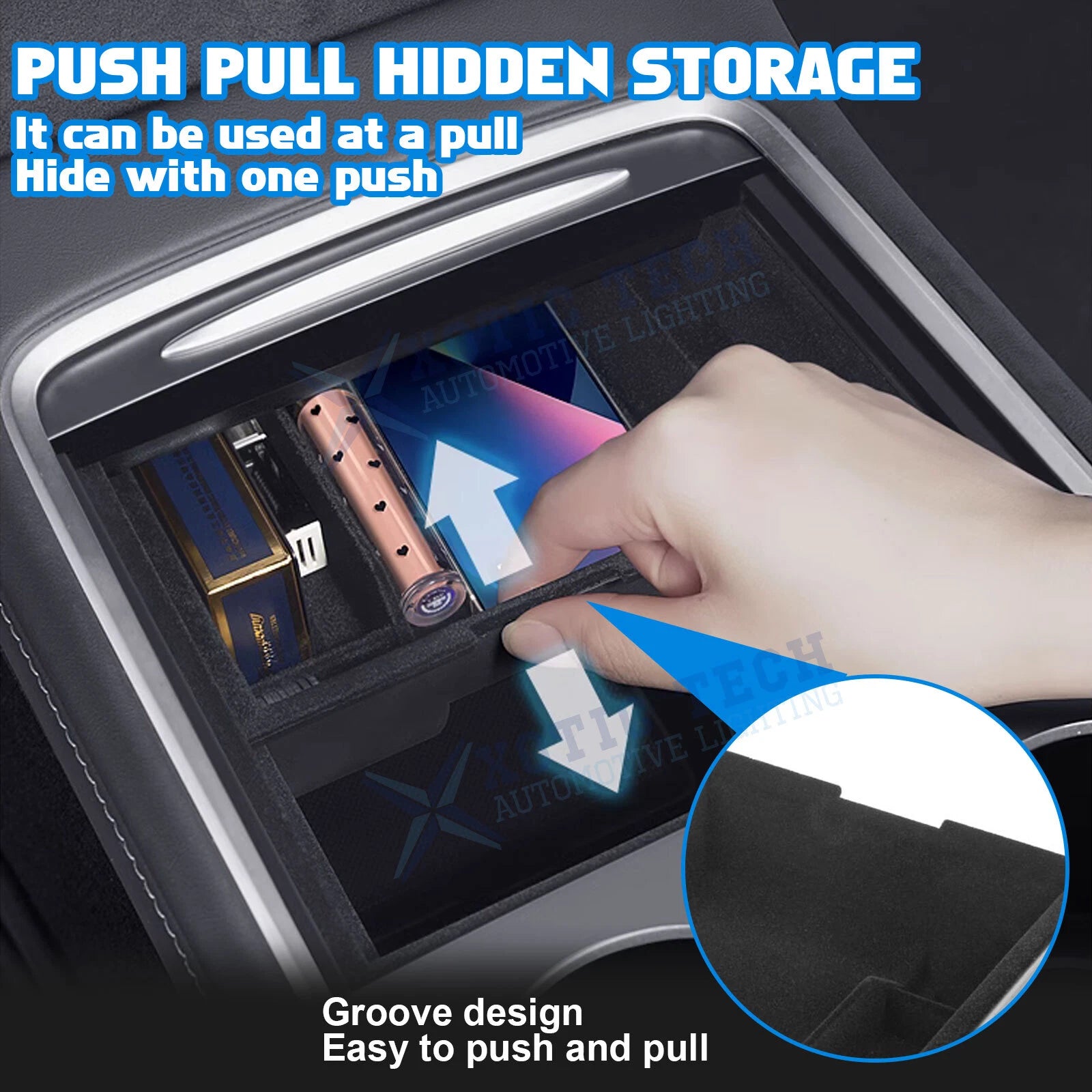 Center Console Armrest Tray Organizer for Tesla Model Y (2020-2024)