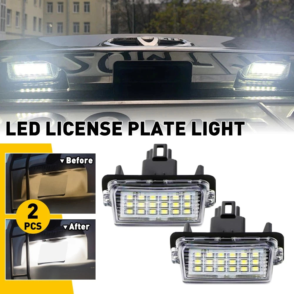 2X LED License Plate Lights for Toyota Camry (2012–2016)