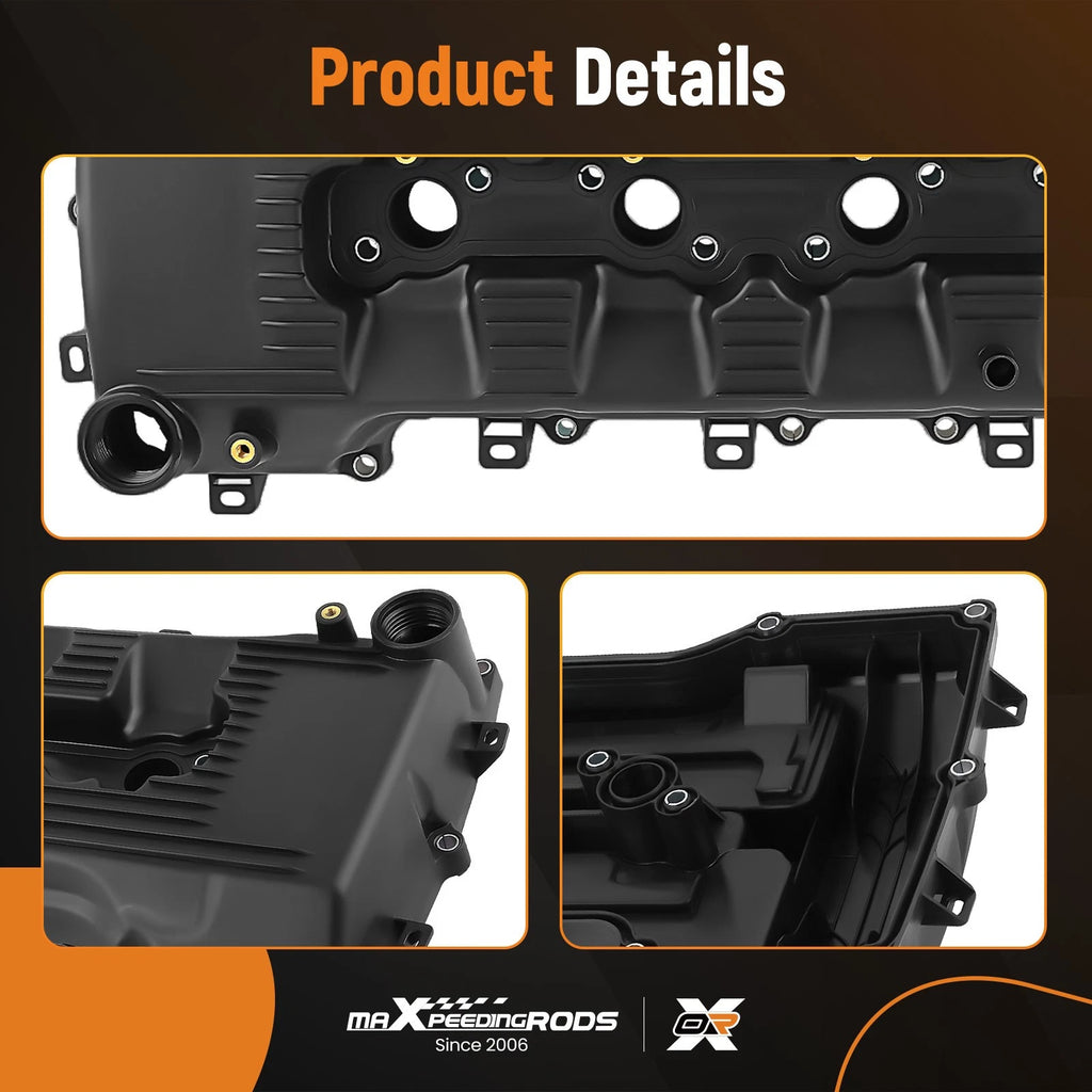 Engine Valve Cover Kit w/ Gasket & Oil Cap for Toyota Tacoma 2.7L (2005–2015)