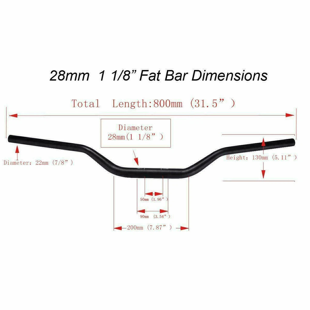 1 1/8" Handlebar Fat Bar for KTM Honda Yamaha Kawasaki (All Years)