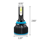 H11 60W LED Headlight Low Beam Bulbs for (2000-2020)