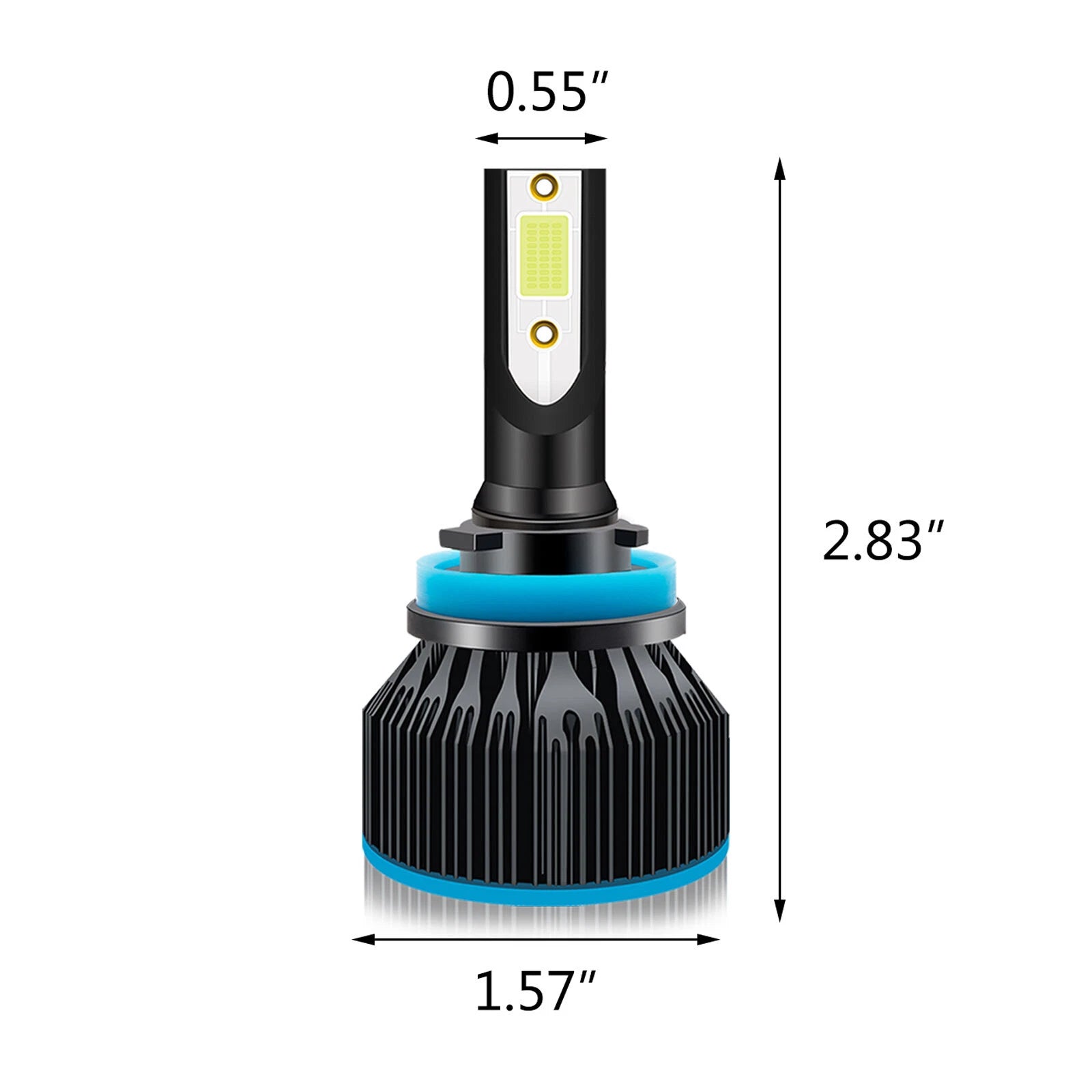 H11 60W LED Headlight Low Beam Bulbs for (2000-2020)