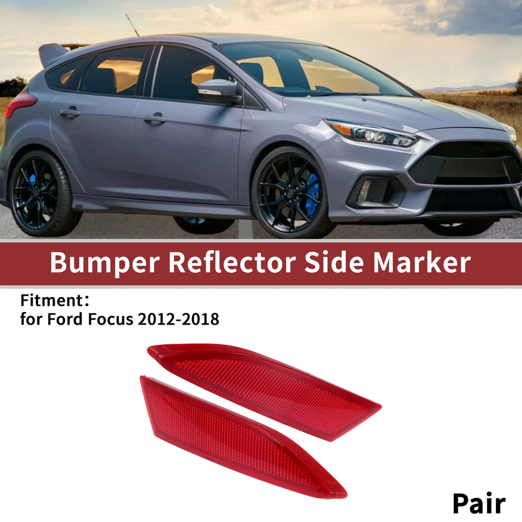 Set of 2 Rear Bumper Reflectors for Ford Focus (2012–2018) No.BM5Z13A565B