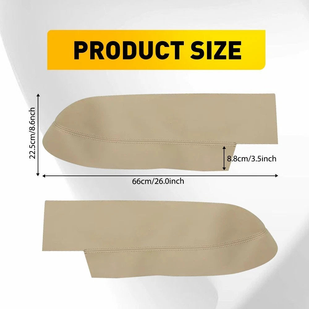 Set of 2 Leather Front Door Panels for Honda CR-V (2007–2012) Beige
