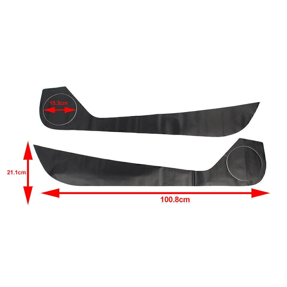 Set of 4 Door Anti Kick Pad Protection Covers for Ford Mustang (2015–2022)