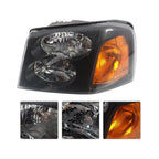 Set of 2 Black Headlights for GMC Envoy XL (2002–2009)