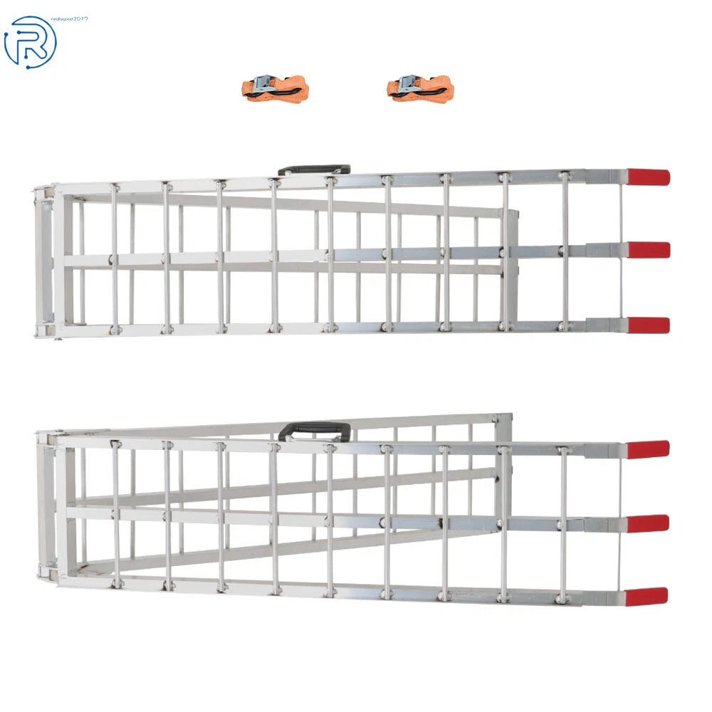 Set of 2 Folding Loading Ramps for Motorcycle ATV (1500lbs Capacity)