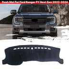 Non-Slip LHD Dashboard Cover Dash Mat for Ford Ranger (2022–2024)