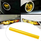 Yellow Vinyl Film Trim Wrap for Headlight DRL Fog-Light Waterproof