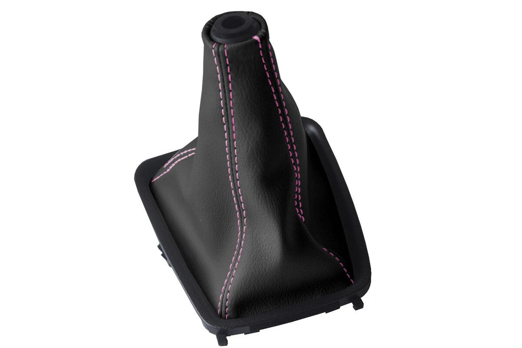 Leather Manual Shift Boot Cover for Nissan Skyline R32 (1989–1993) Pink Stitch