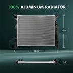 Radiator for Dodge Durango Jeep Grand Cherokee (2016–2021)
