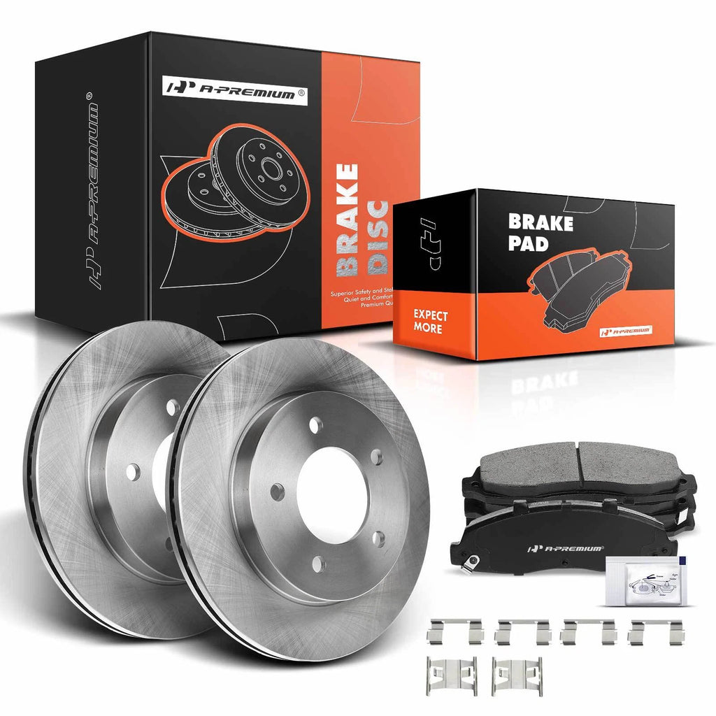 Front Disc Brake Rotors & Ceramic Pads for Ford F-150 (1997–1998)