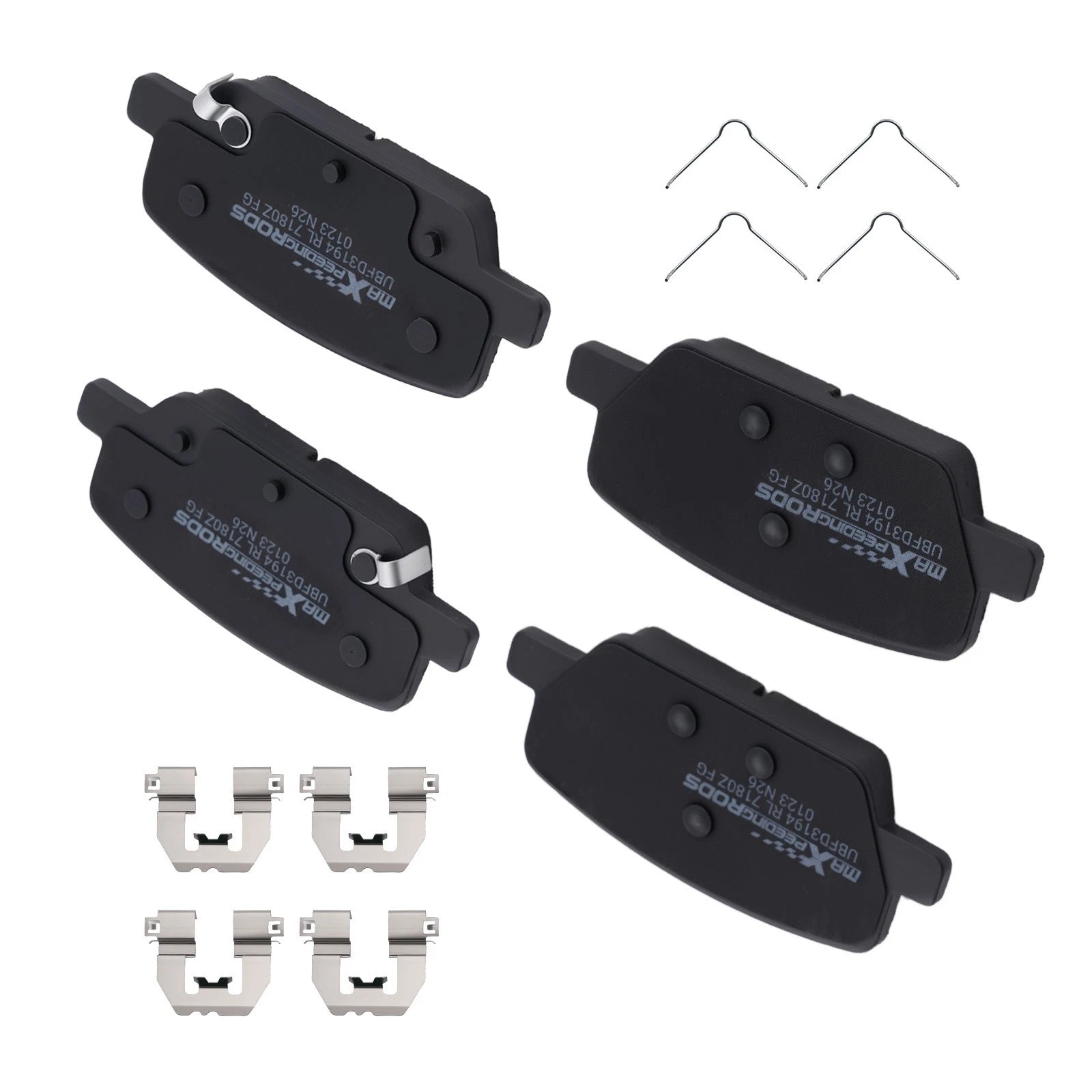 Rear Ceramic Brake Pads Kit for Hyundai Palisade, Santa Fe, Kia Telluride (2019–2023) P2199