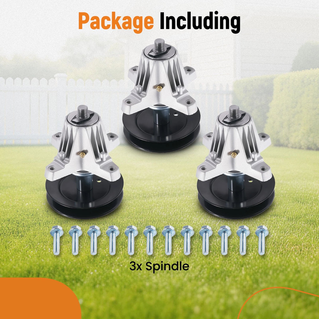 3X Mandrel for MTD Z5650 Cub Cadet ZT1-50 ZT2-50 (618-09256, 618P09256)