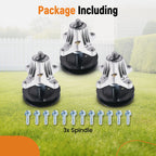 3X Mandrel for MTD Z5650 Cub Cadet ZT1-50 ZT2-50 (618-09256, 618P09256)