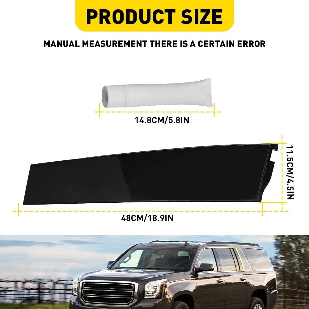 Rear Left Door Molding Trim Applique for Chevy Tahoe GMC Yukon (2015–2018)