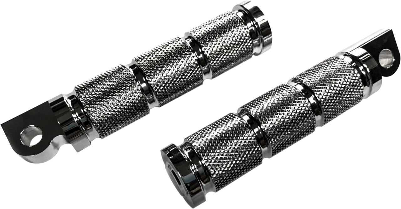 Retro Chrome Footpegs for V-Twin (1986–2017)