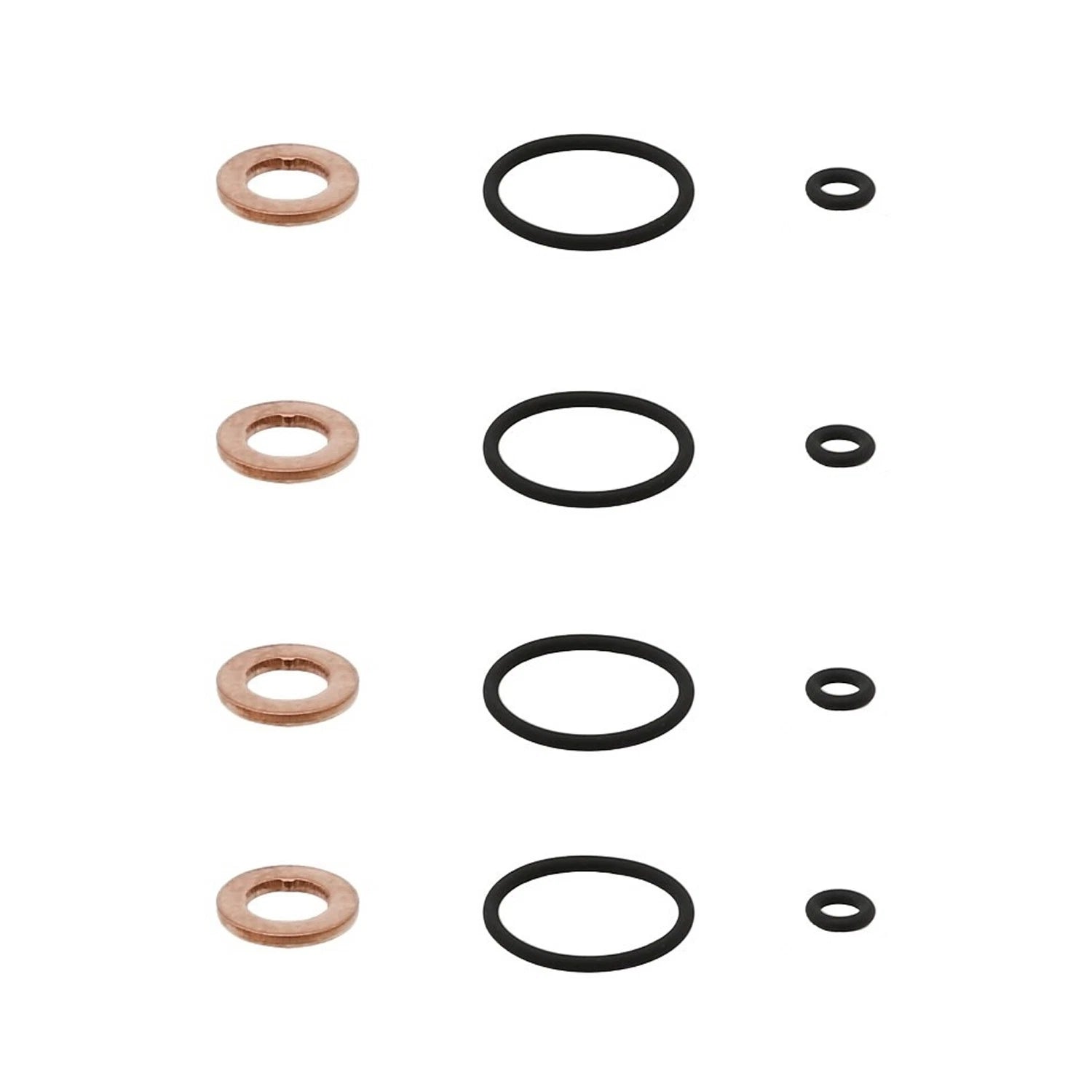 4pc Fuel Injection Nozzle O-Ring Kit for Audi A3, VW Beetle, Golf, Jetta, Passat (DOHC)