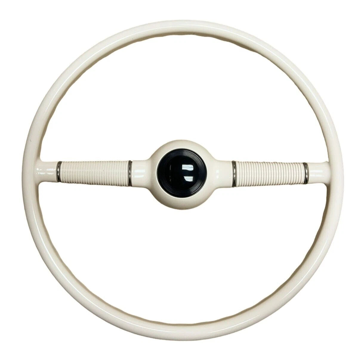 Steering Wheel for 1940 Ford Deluxe Style 16 Inch Gloss White with Horn