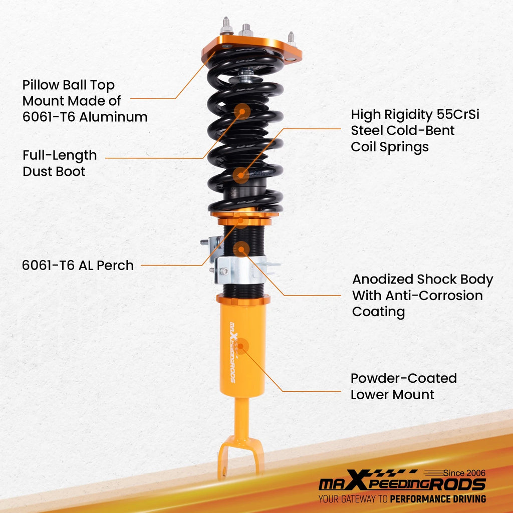 Coilover Struts Kit for Infiniti G35 (2003-2007) RWD Adjustable Height