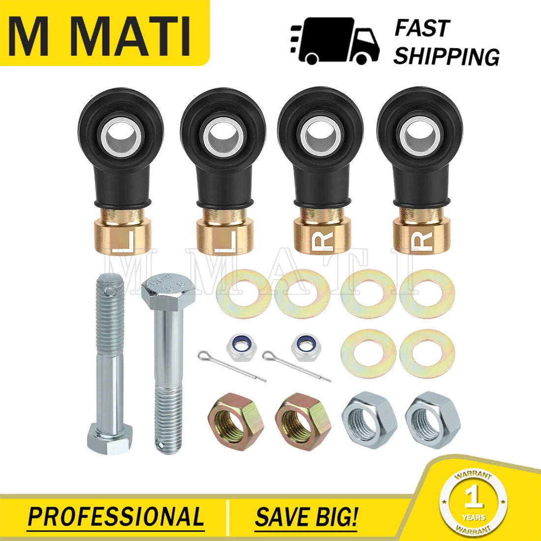Tie Rod End Kit for Polaris Sportsman 500 4x4 6x6 X2 500 (1998–2013)