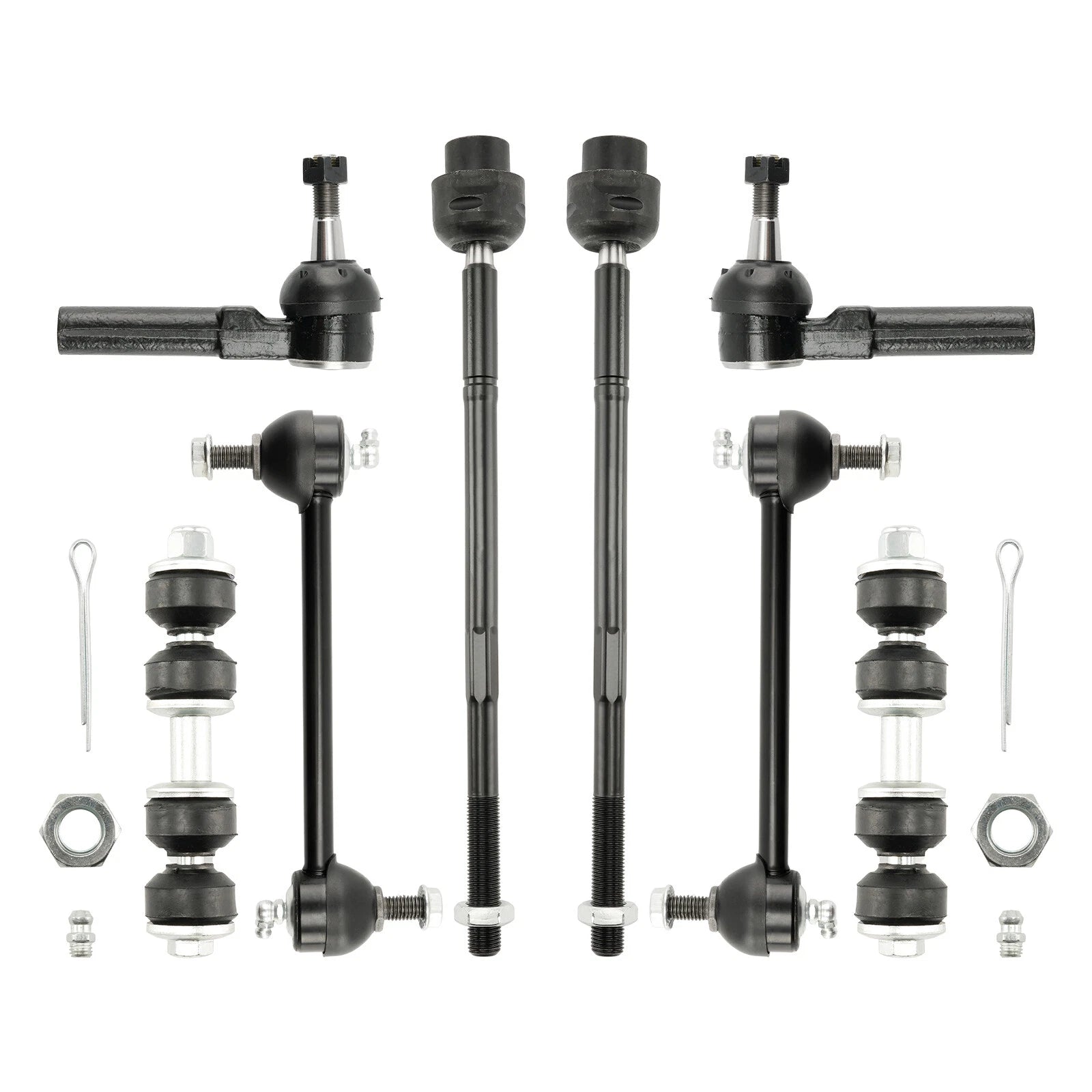 Front Lower Control Arm Ball Joint & Tie Rod for 2010–2013 Chevy Impala (10 Pcs)