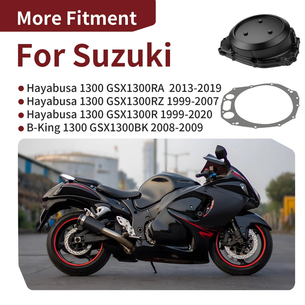 Clutch Cover w/ Gasket for Suzuki B-King GSX1300BK (2008–2009) 11340-24F01 11482-24F00